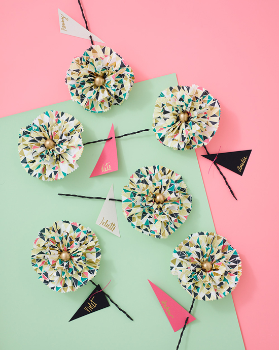 Paper Napkin Flower DIY by ThussFarrell for Oh Joy
