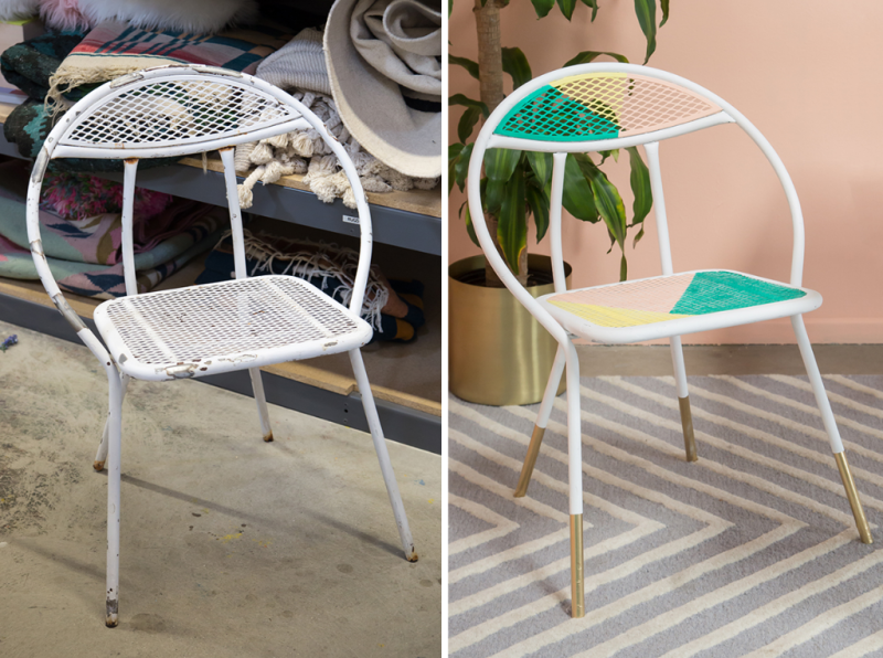 How to Transform a Rusty Metal Chair / Oh Joy!