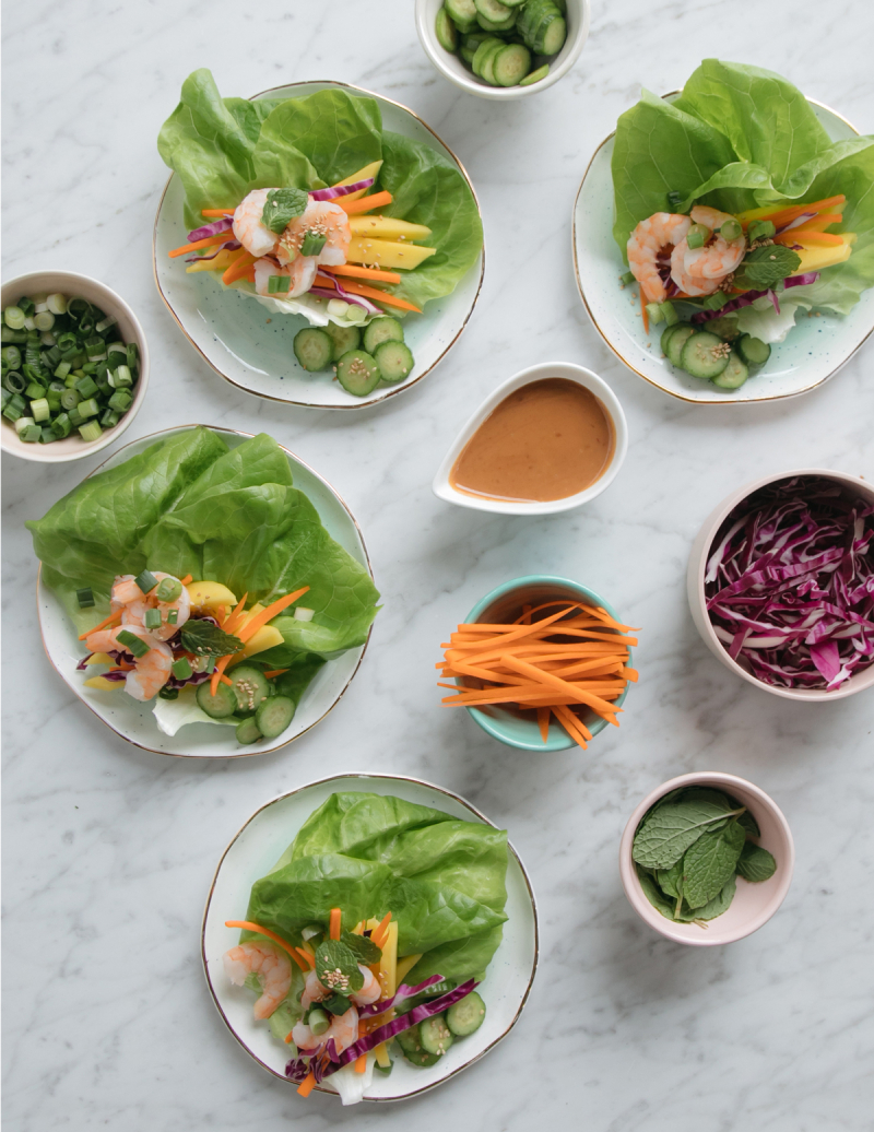 Recipe for Spring Roll Lettuce Wraps / via Oh Joy!