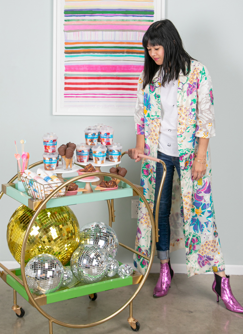 There's No Party Like A (Pop-Up) Ice Cream Party... / via Oh Joy! in partnership with Blue Bunny