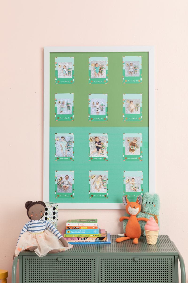 make a poster of your monthly baby photos!
